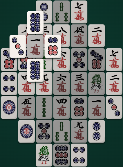 Coin Mahjong Solitaire Express board — a circular layout, 42 tiles