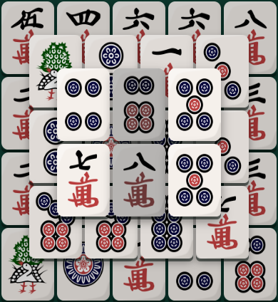Nugget Mahjong Solitaire Express board — a compact rectangular taper, 38 tiles